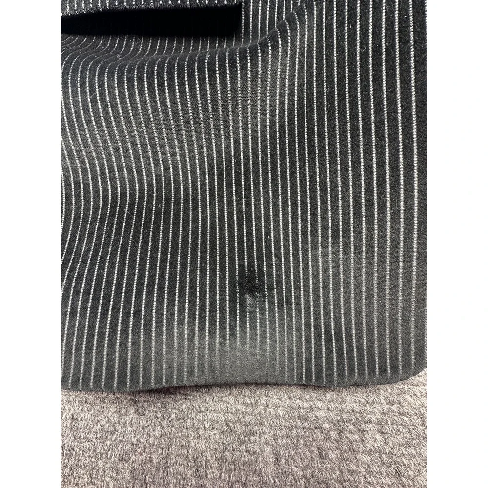 Calvin Klein Blazer Mens 48XL Black Velvet‎ Pinstripe 3 Button Sport Coat